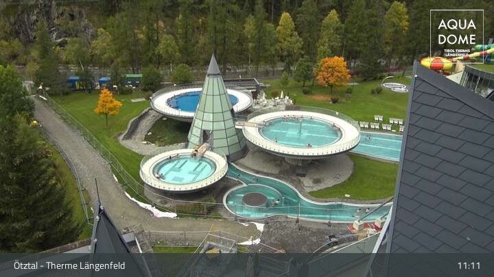 Archiv Foto Webcam Oberlängenfeld - Therme Längenfeld (Aqua Dome)
