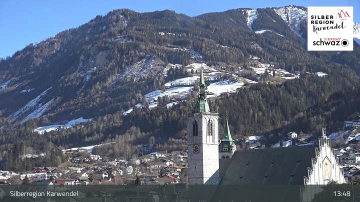 Archiv Foto Webcam Schwaz Ortsblick