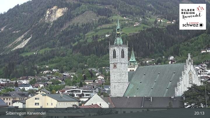 Archiv Foto Webcam Schwaz Ortsblick