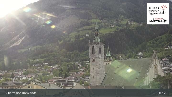 Archiv Foto Webcam Schwaz Ortsblick