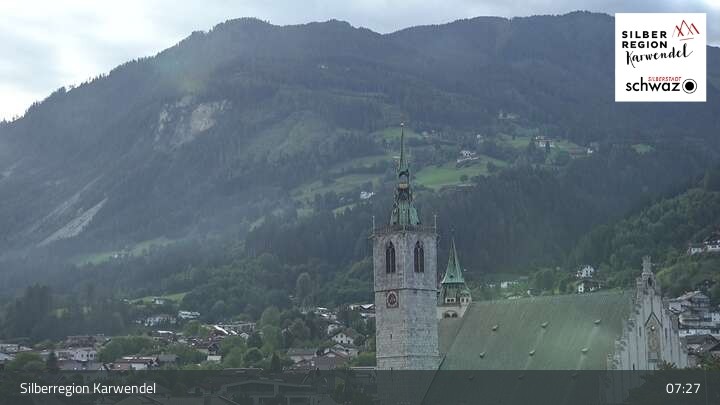 Archiv Foto Webcam Schwaz Ortsblick