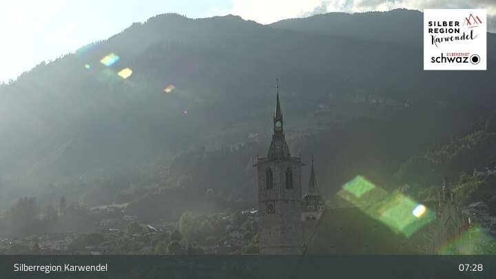 Archiv Foto Webcam Schwaz Ortsblick
