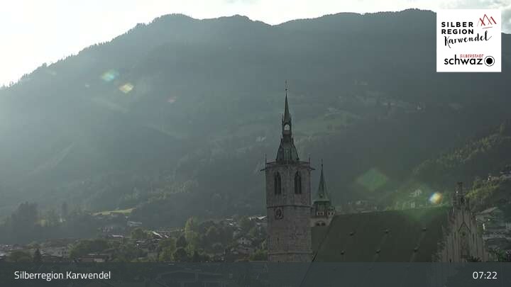 Archiv Foto Webcam Schwaz Ortsblick