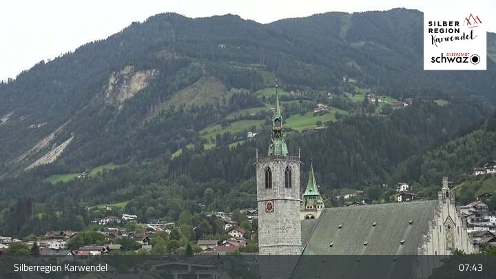 Archiv Foto Webcam Schwaz Ortsblick