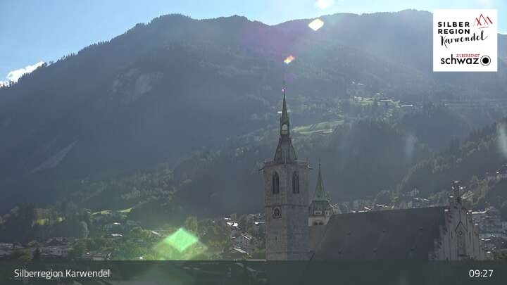 Archiv Foto Webcam Schwaz Ortsblick