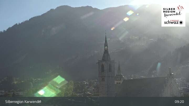 Archiv Foto Webcam Schwaz Ortsblick