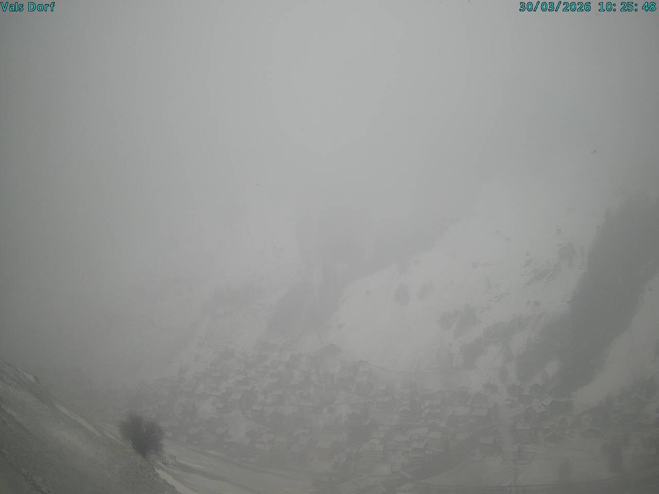Archiv Foto Webcam Blick auf das Dorf Vals