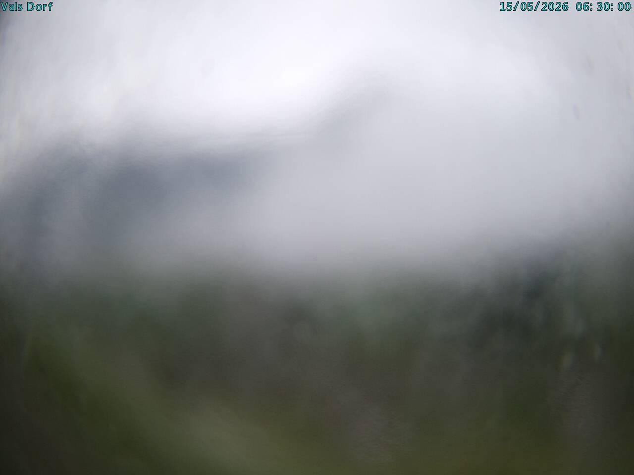 Archiv Foto Webcam Blick auf das Dorf Vals