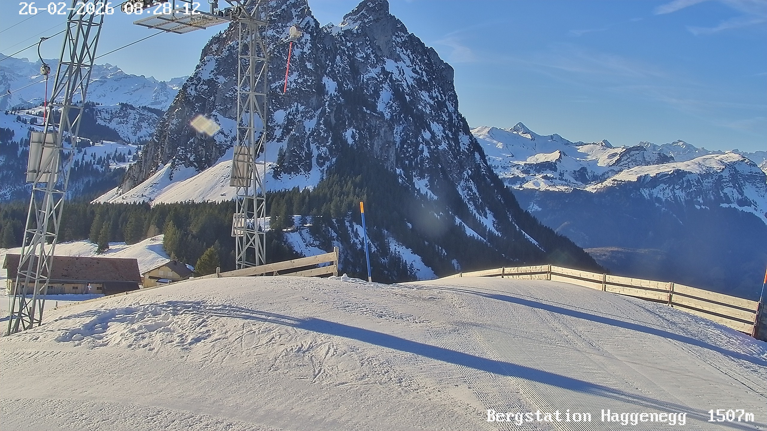 Archived image Webcam Brunni - Haggenegg top station