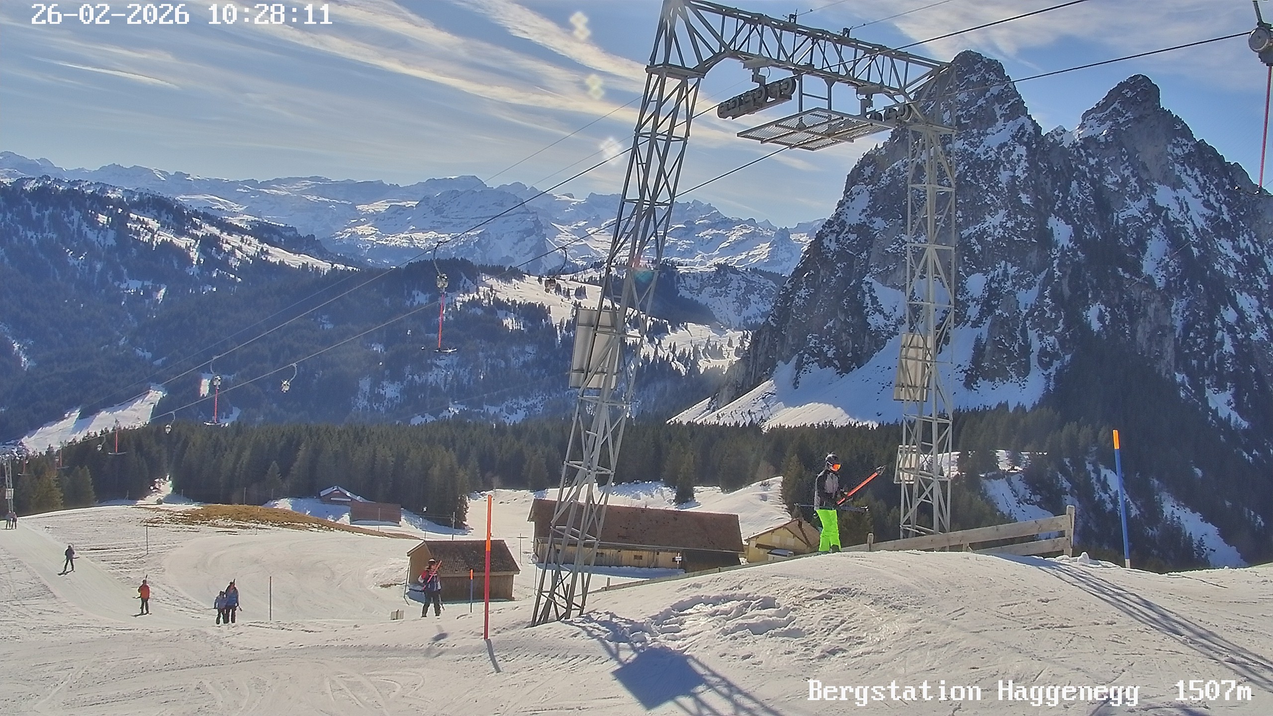 Archived image Webcam Brunni - Haggenegg top station