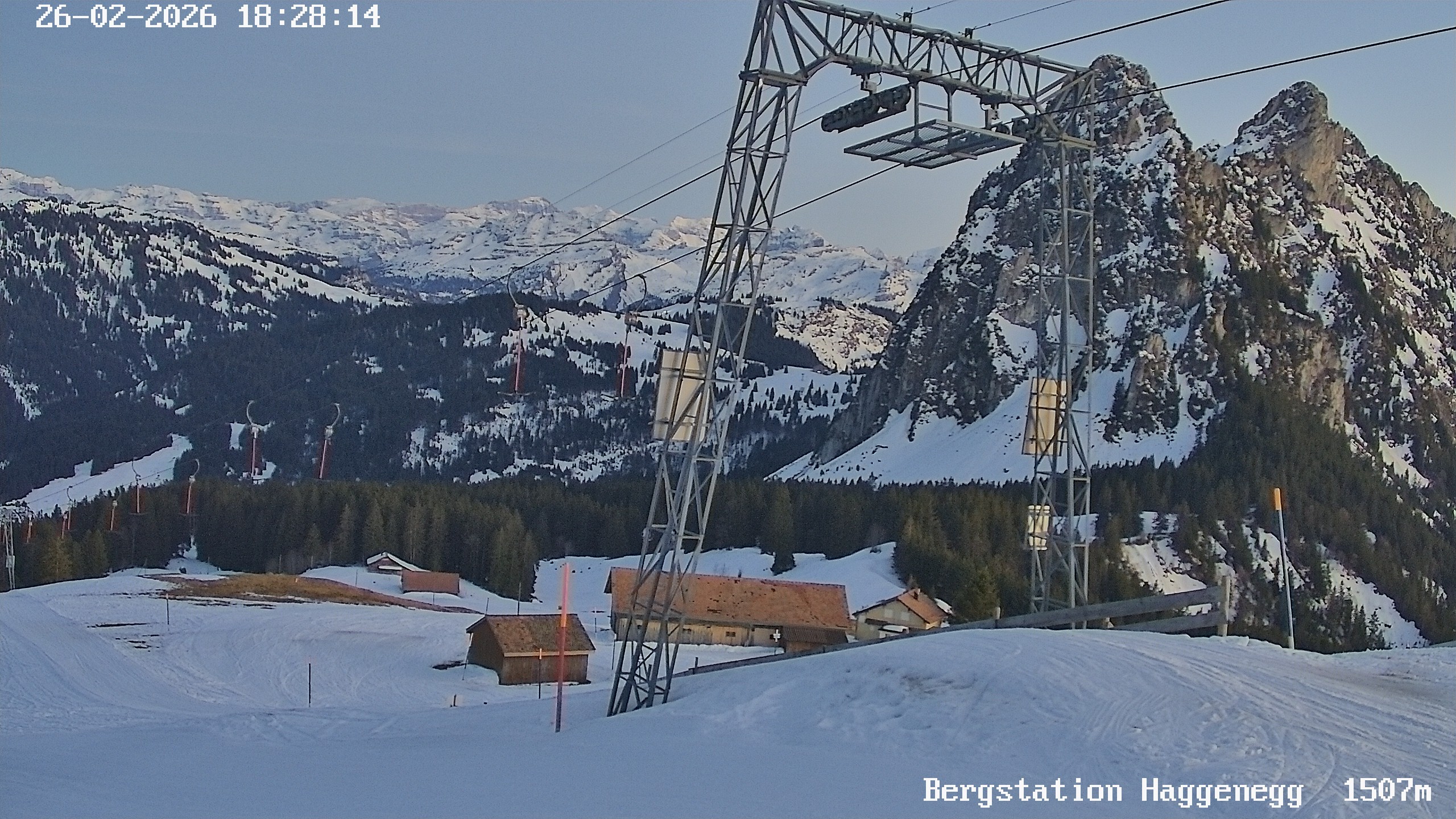 Archived image Webcam Brunni - Haggenegg top station