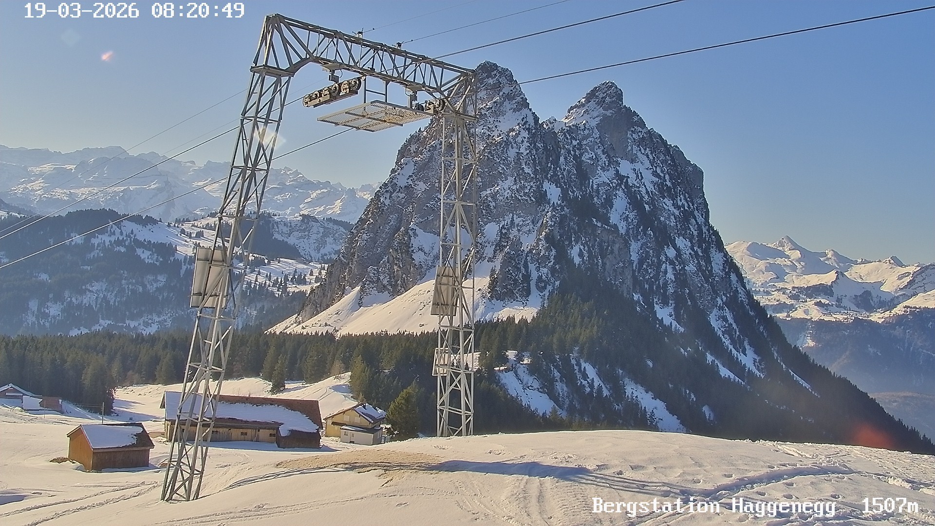 Archived image Webcam Brunni - Haggenegg top station
