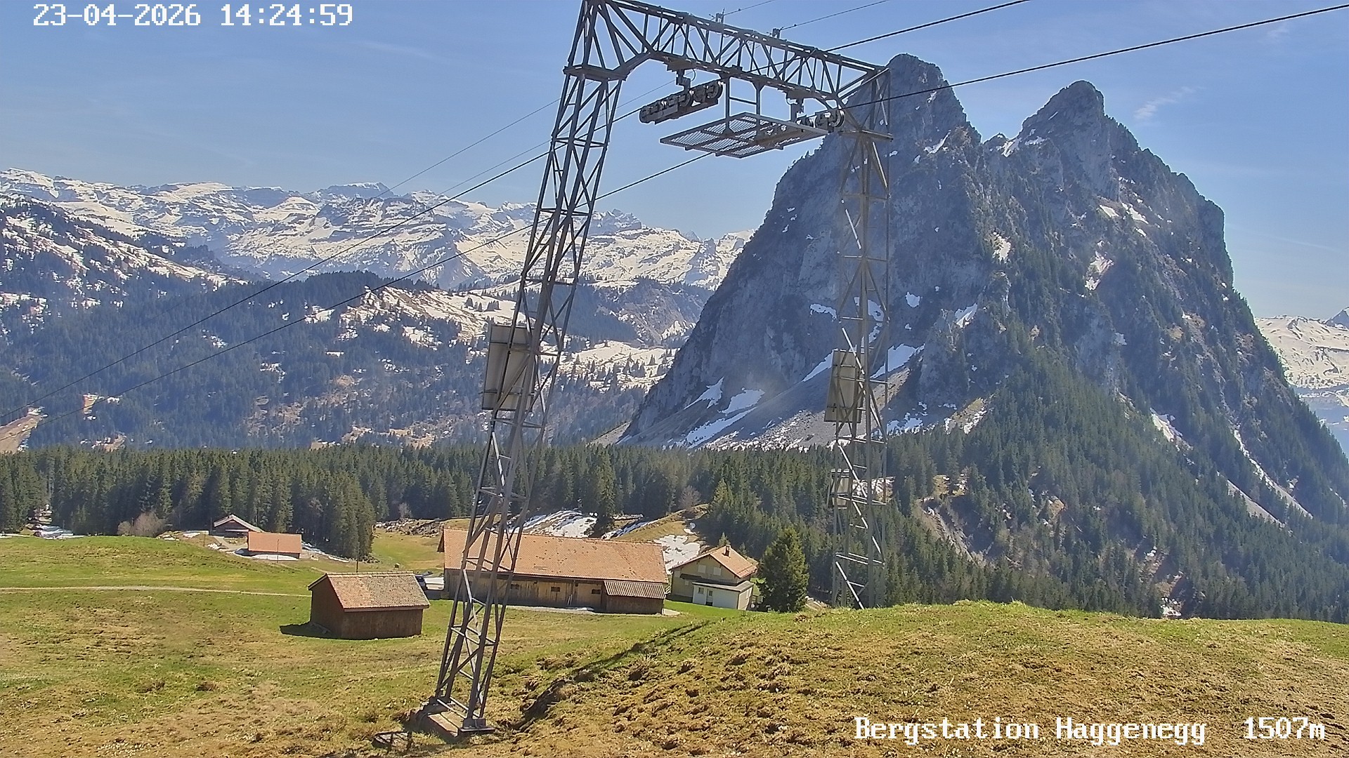 Archived image Webcam Brunni - Haggenegg top station