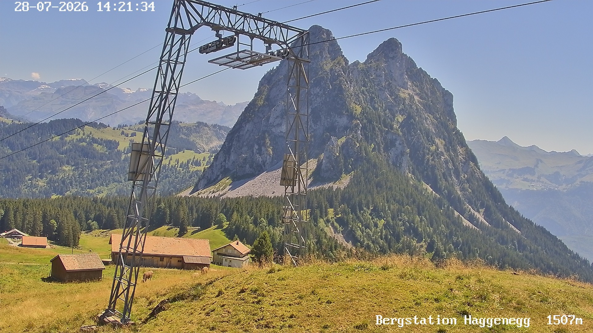 Archived image Webcam Brunni - Haggenegg top station