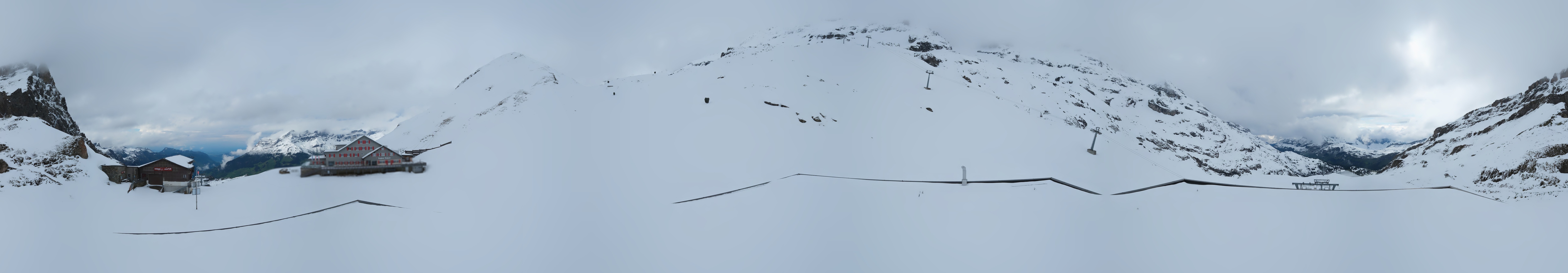 Archived image Webcam Engelberg Titlis: Mountain restaurant Jochpass