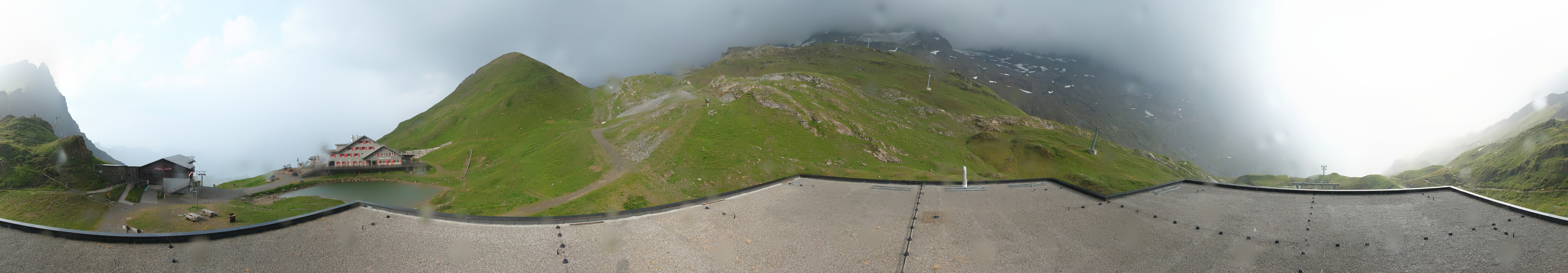 Archived image Webcam Engelberg Titlis: Mountain restaurant Jochpass