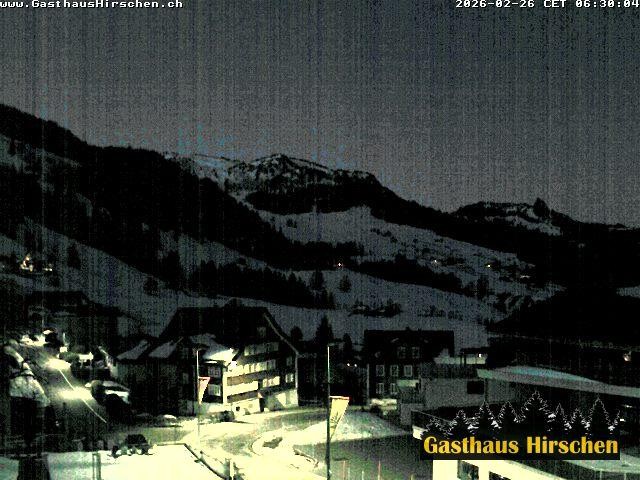 Archived image Webcam restaurant Hirschen, Oberiberg