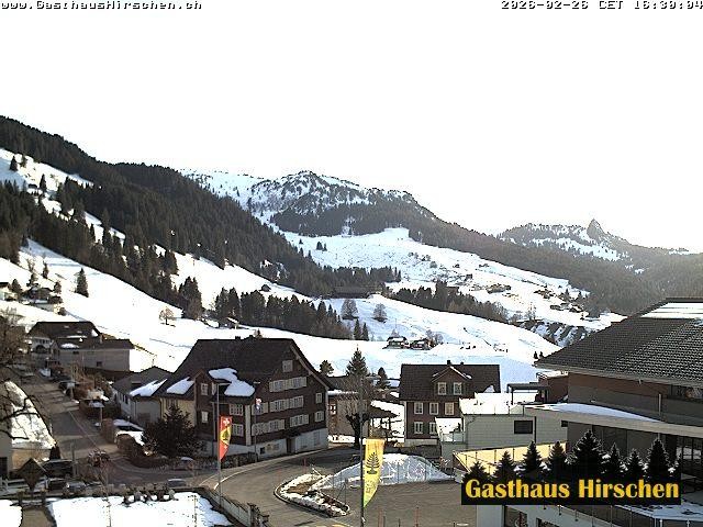 Archived image Webcam restaurant Hirschen, Oberiberg