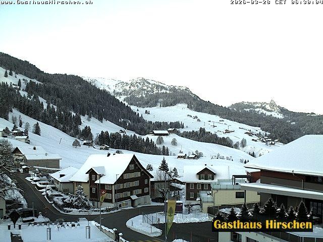 Archiv Foto Webcam Oberiberg, Gasthaus Hirschen