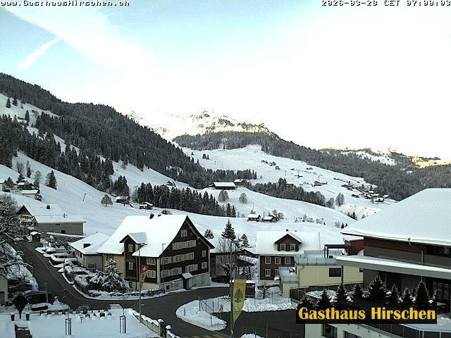Archiv Foto Webcam Oberiberg, Gasthaus Hirschen
