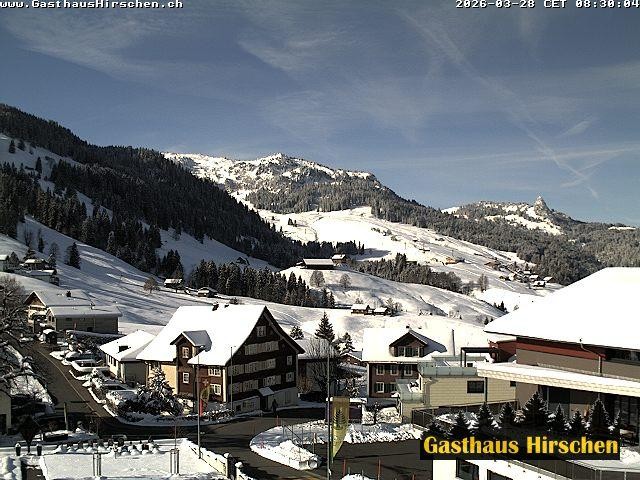 Archiv Foto Webcam Oberiberg, Gasthaus Hirschen