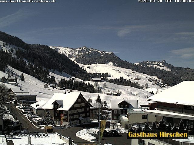 Archiv Foto Webcam Oberiberg, Gasthaus Hirschen