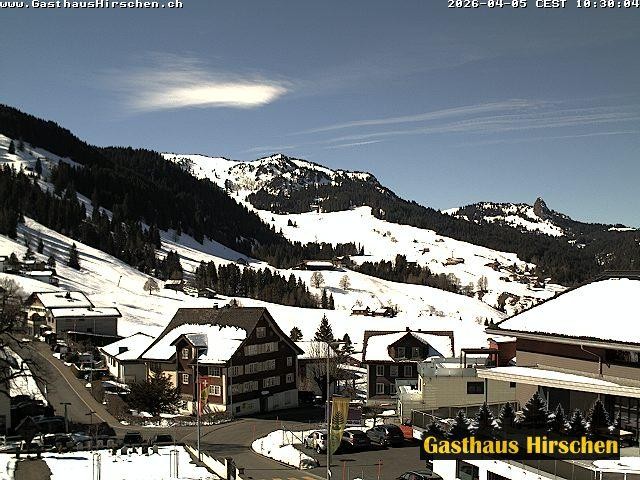 Archiv Foto Webcam Oberiberg, Gasthaus Hirschen