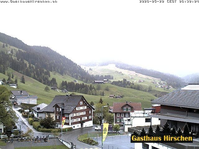 Archived image Webcam restaurant Hirschen, Oberiberg