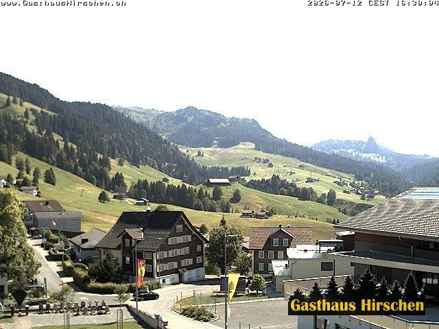 Archived image Webcam restaurant Hirschen, Oberiberg