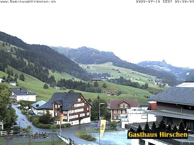 Archived image Webcam restaurant Hirschen, Oberiberg
