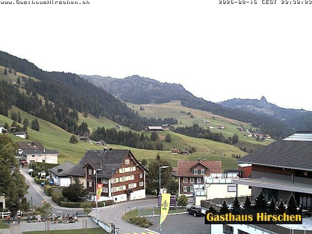 Archived image Webcam restaurant Hirschen, Oberiberg