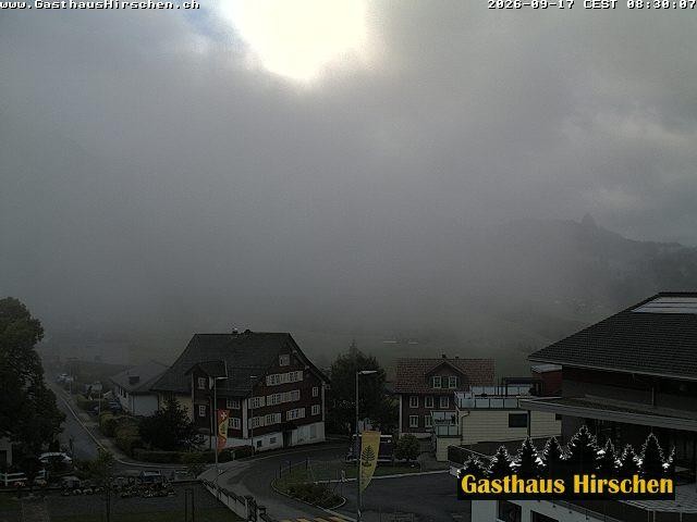 Archived image Webcam restaurant Hirschen, Oberiberg
