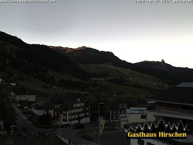 Archived image Webcam restaurant Hirschen, Oberiberg