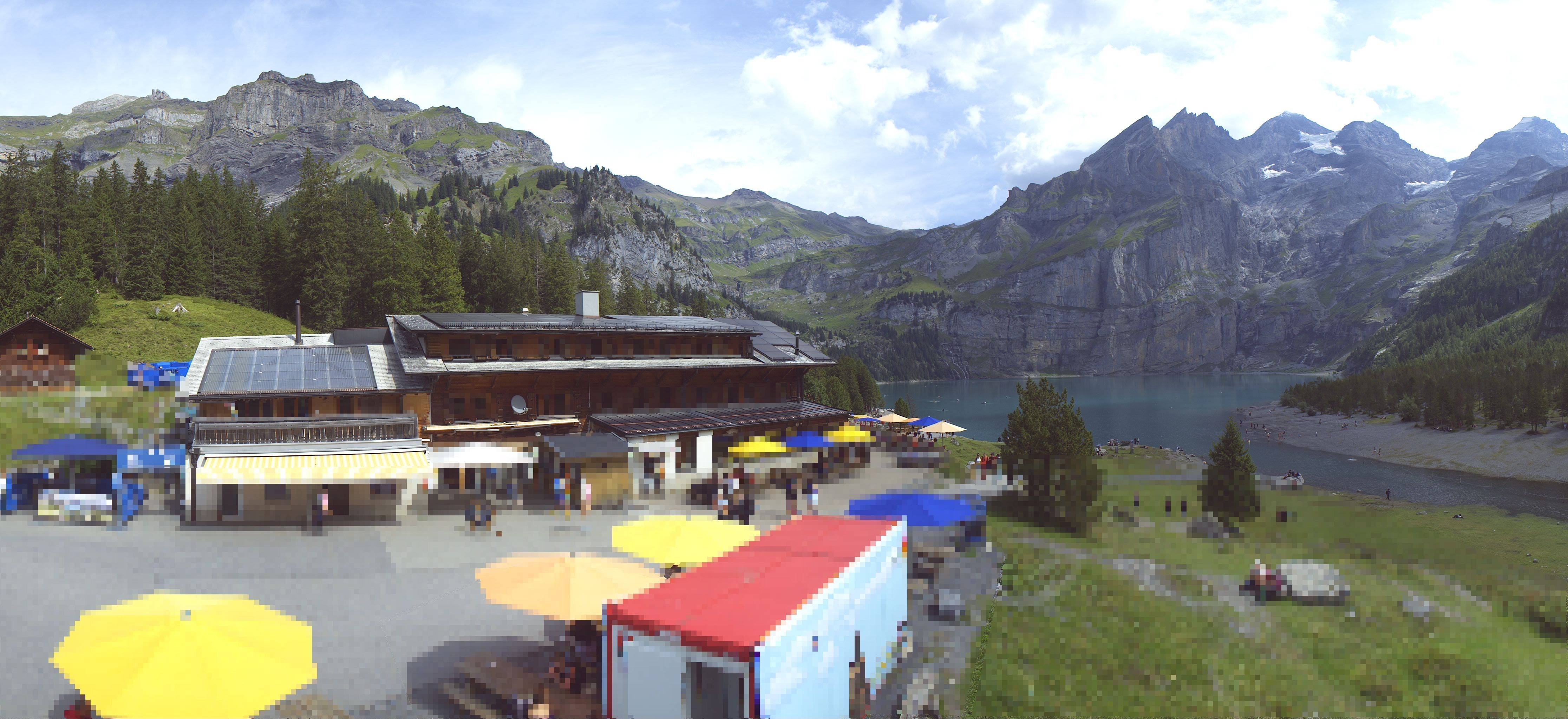 Archived image Webcam Kandersteg: Lake Oeschinensee (1578 m)