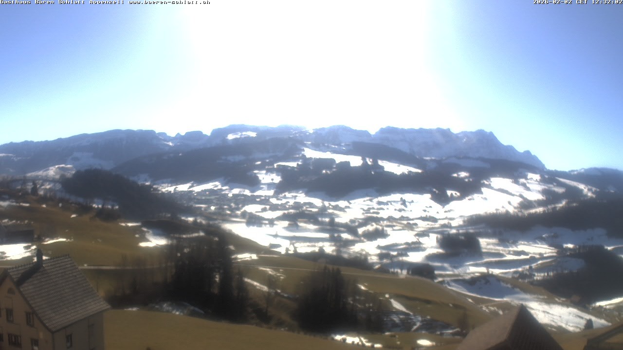 Archiv Foto Webcam Panoramablick über Appenzell