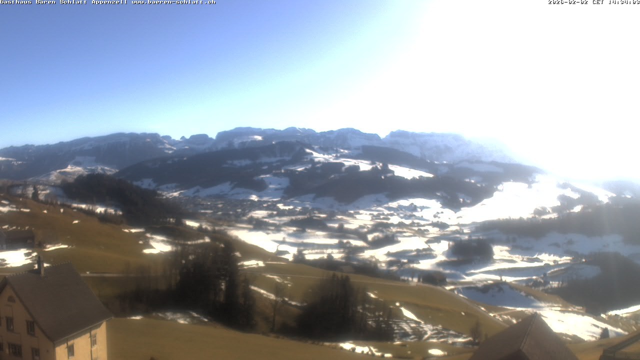 Archiv Foto Webcam Panoramablick über Appenzell