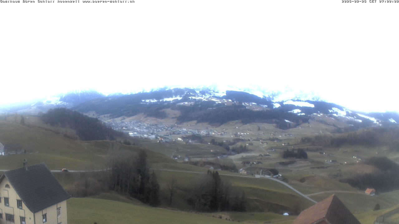 Archived image Webcam Appenzell in Switzerland