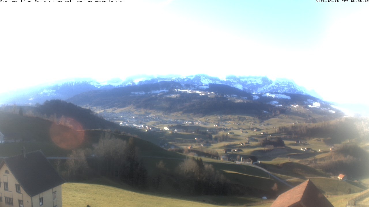 Archived image Webcam Appenzell in Switzerland