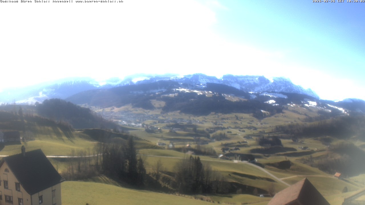 Archived image Webcam Appenzell in Switzerland