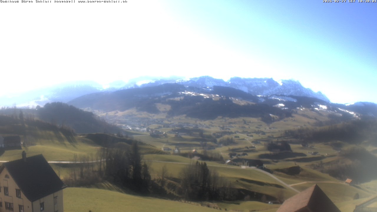 Archived image Webcam Appenzell in Switzerland