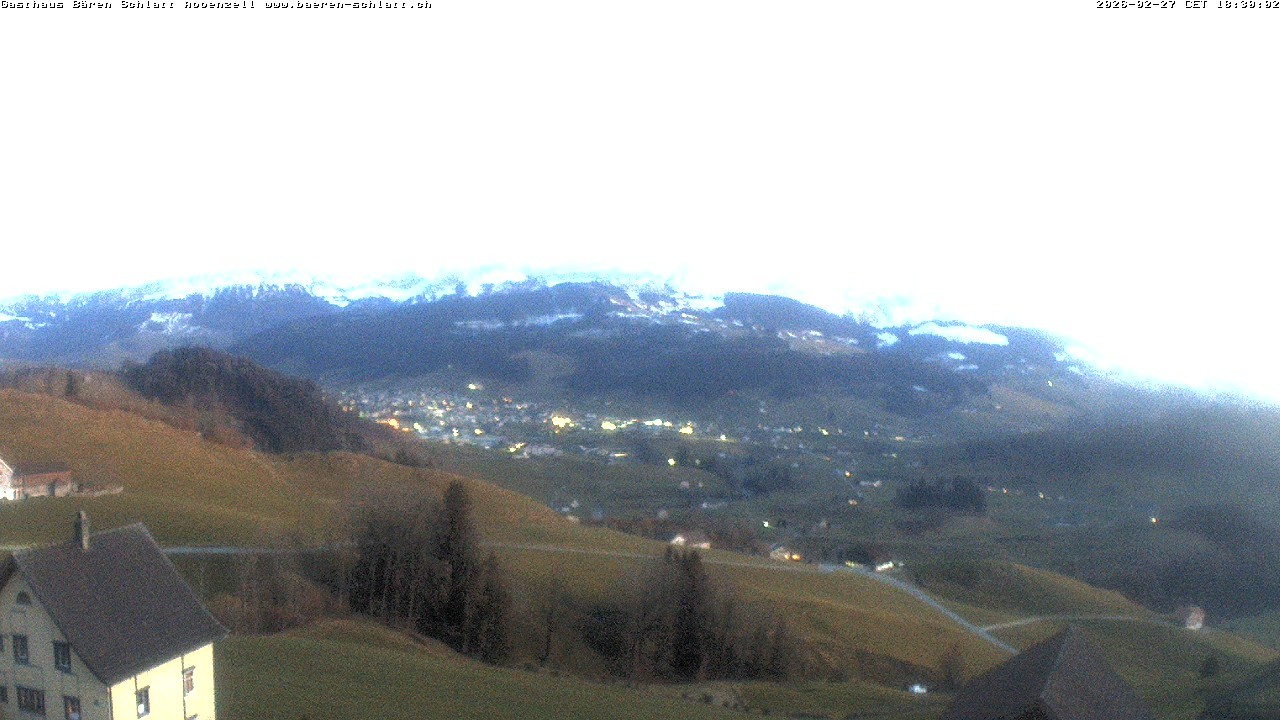 Archived image Webcam Appenzell in Switzerland