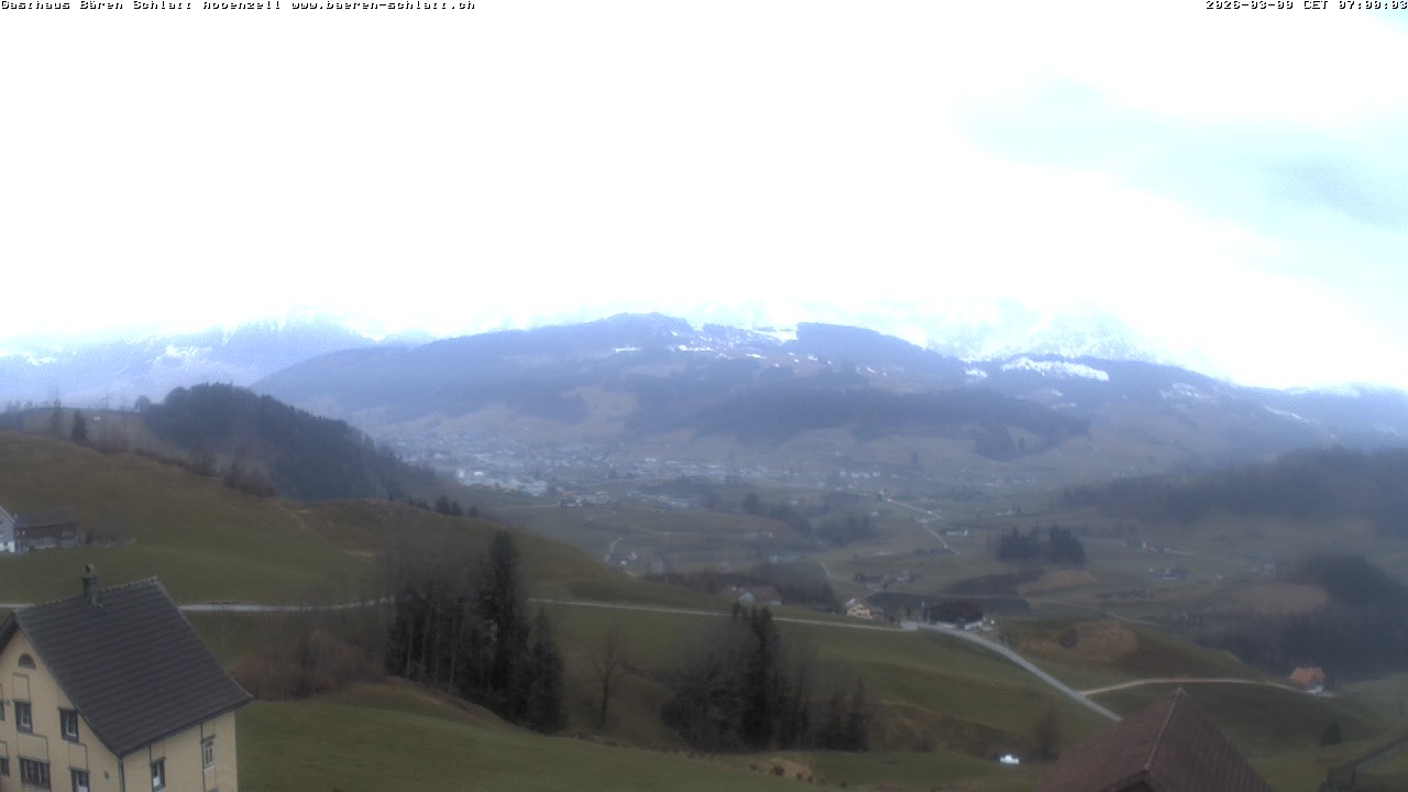 Archiv Foto Webcam Panoramablick über Appenzell