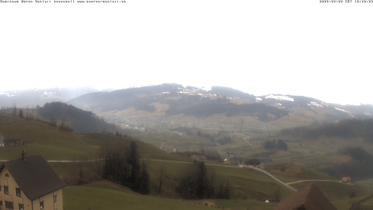 Archiv Foto Webcam Panoramablick über Appenzell