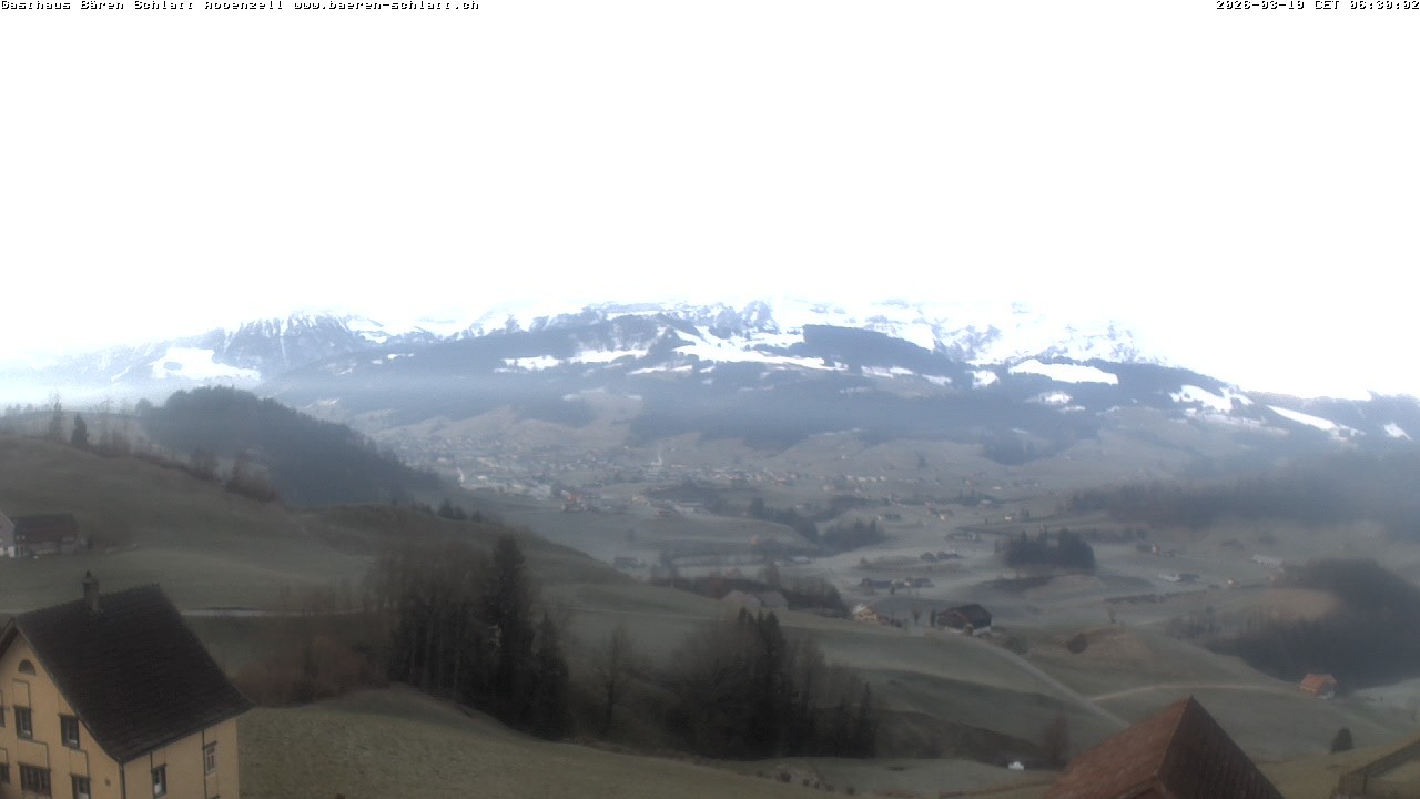Archived image Webcam Appenzell in Switzerland