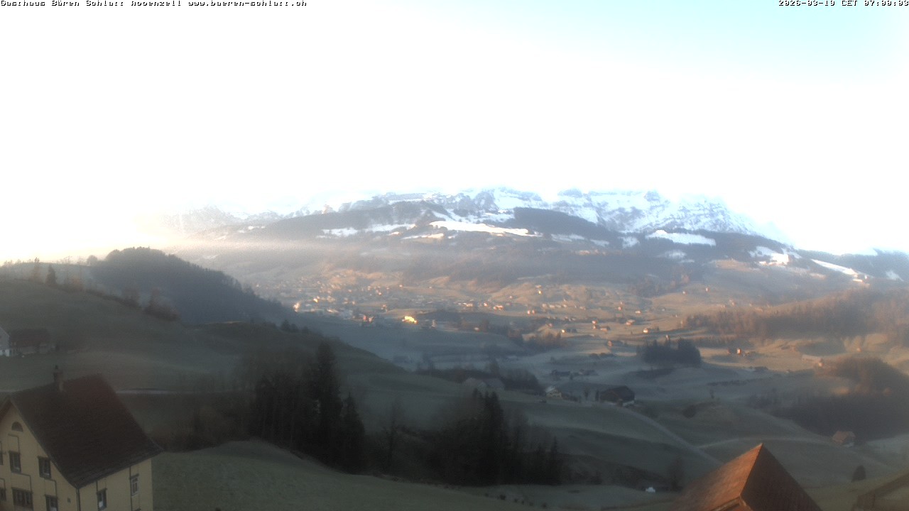 Archived image Webcam Appenzell in Switzerland