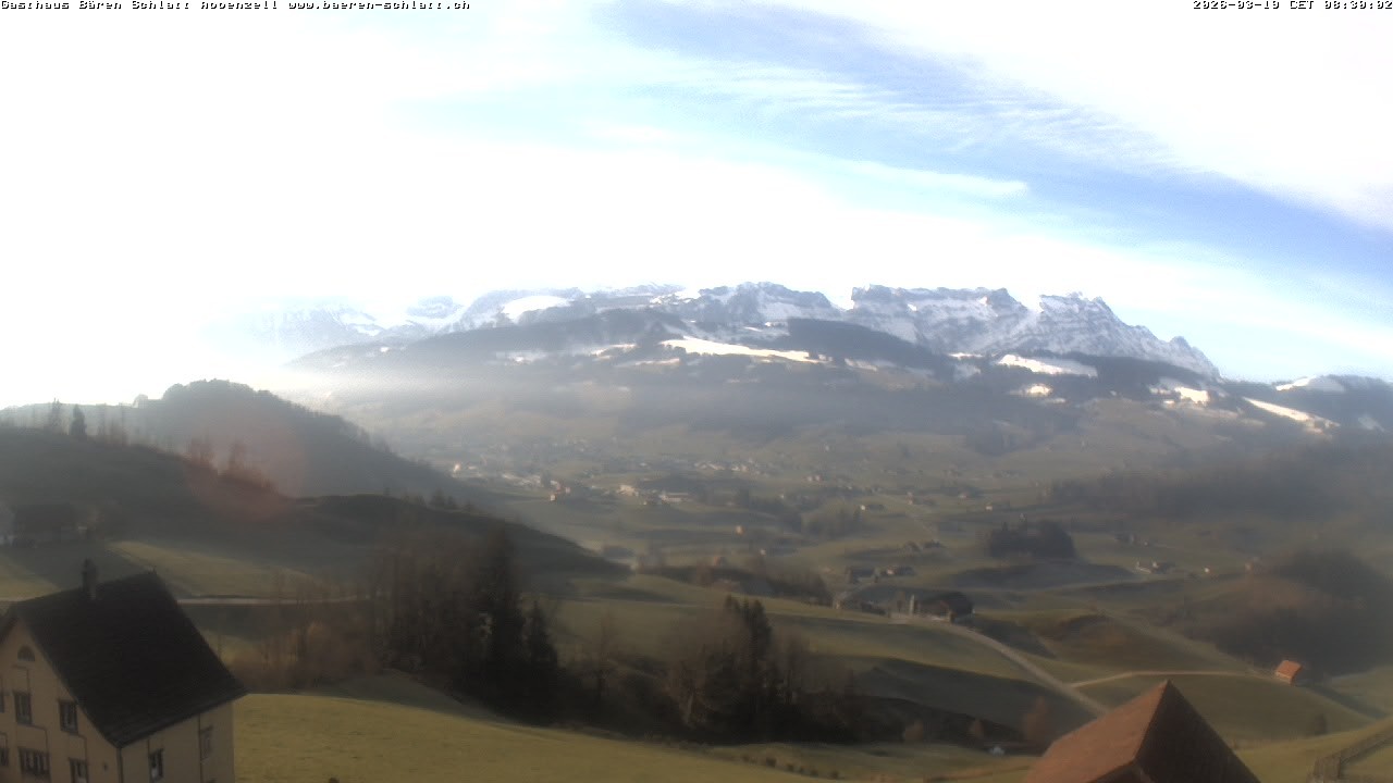 Archived image Webcam Appenzell in Switzerland