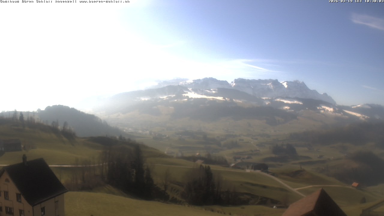 Archived image Webcam Appenzell in Switzerland