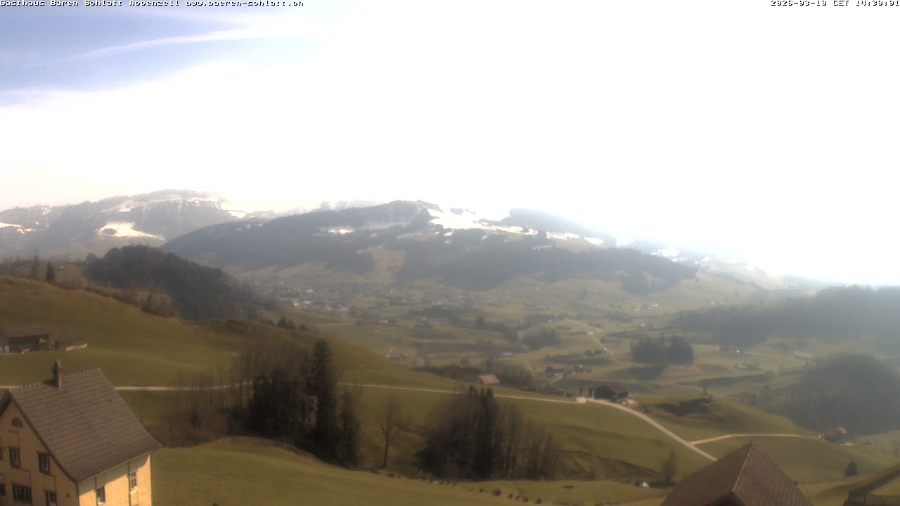 Archiv Foto Webcam Panoramablick über Appenzell