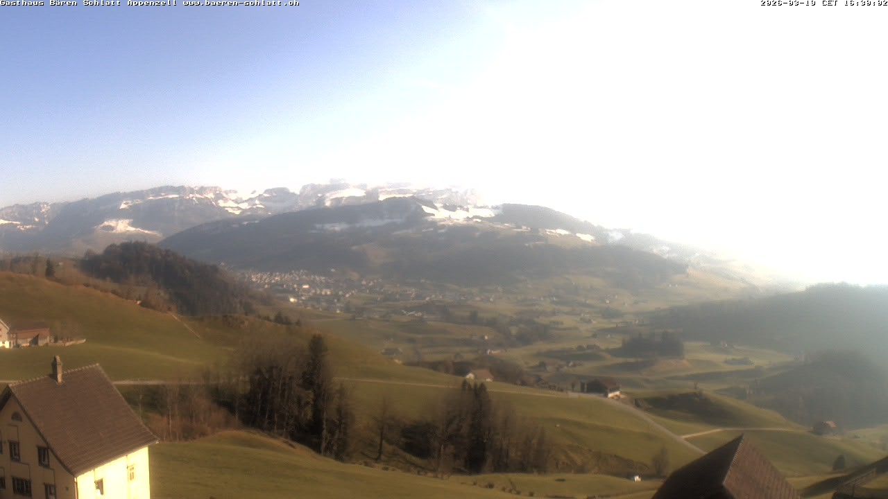 Archived image Webcam Appenzell in Switzerland