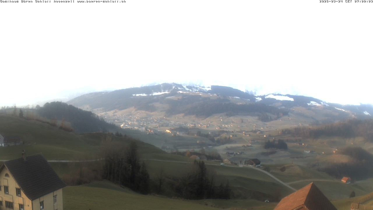 Archiv Foto Webcam Panoramablick über Appenzell